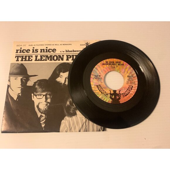 The Lemon Pipers "Rice Is Nice" / "Blueberry Blue" 45 RPM Vinyl Record Buddah Re - Picture 1 of 5